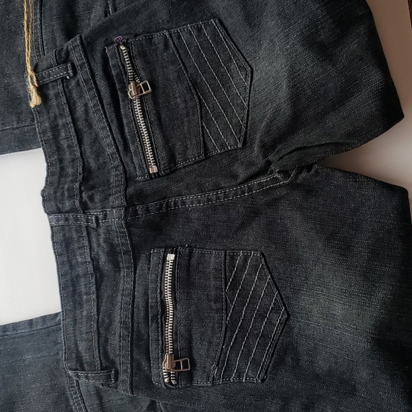 Rubee Jeans Moto Style Straight Leg - Picture 8 of 9